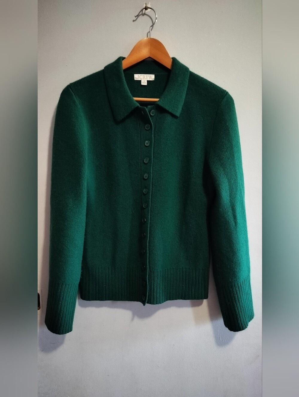 J. Crew Milano-stitch cinched-waist cardigan